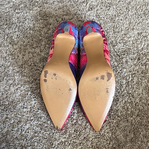 Nine West Multicolor Floral Heels - Picture 3 of 4